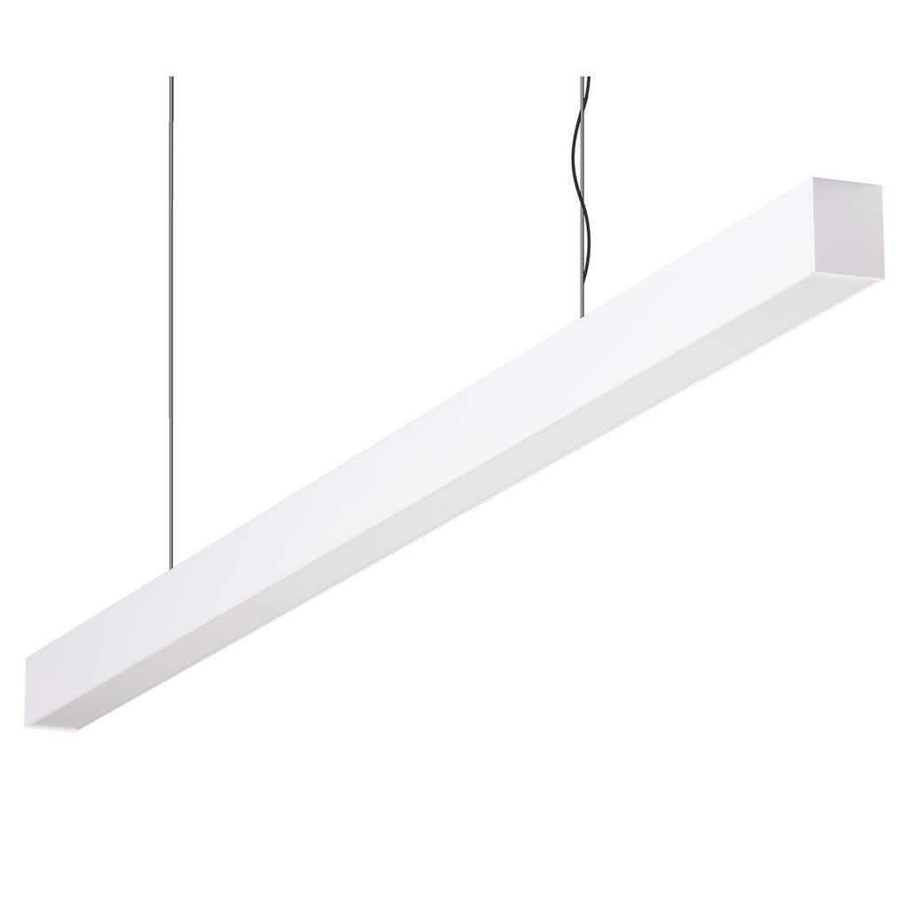 maxi 40 1 2m long pendant white dimmable 3k flat maxi 40 1.2m fd w 3k