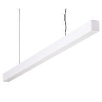 Thumbnail for maxi 40 1 2m long pendant white dimmable 3k flat maxi 40 1.2m fd w 3k