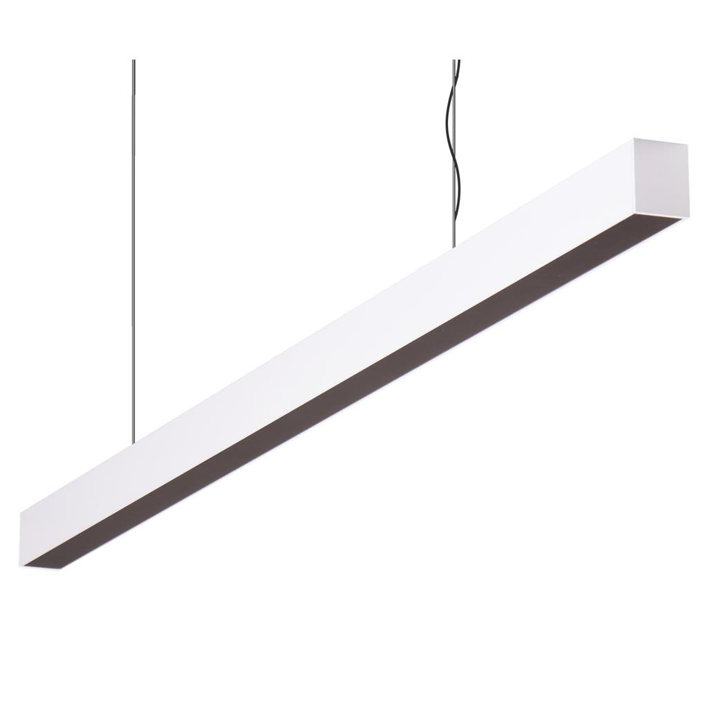 maxi 40 1 2m long pendant white dimmable 3k flat maxi 40 1.2m fd w 3k