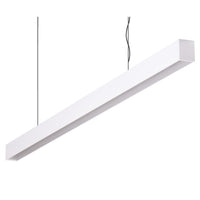 Thumbnail for maxi 40 1 2m long pendant white dimmable 3k flat maxi 40 1.2m fd w 3k