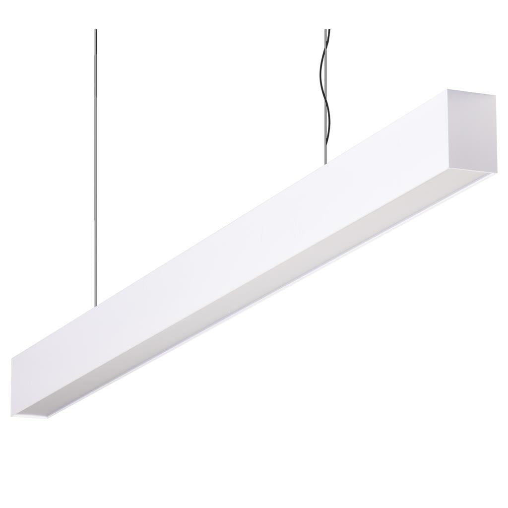 maxi curve 1 2m long pendant white dimmable 3k maxi curve 1.2m w 3k