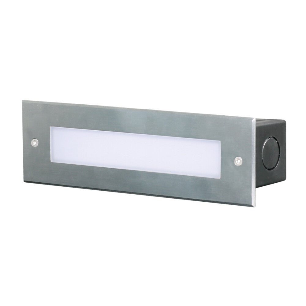 Maxi Plain LED Bricklight 7W IP65 3K Stainless Steel