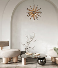 Thumbnail for MAZZA: Medieval Style Natural Rope 8 light Pendant Light