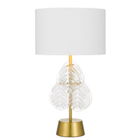 Thumbnail for Melania Table Lamp in Gold with White Shade