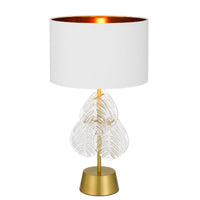 Thumbnail for Melania Table Lamp in Gold with White Shade