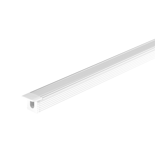micro recessed profile per meter c w endcaps micro rec 1m