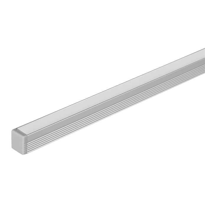 mirco s mount profile per meter c w endcaps micro sm 1m