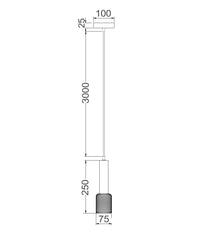 Thumbnail for MIKRO: Modern Karaoke Mic Shape Interior Cylinder & Mesh Pendant Lights