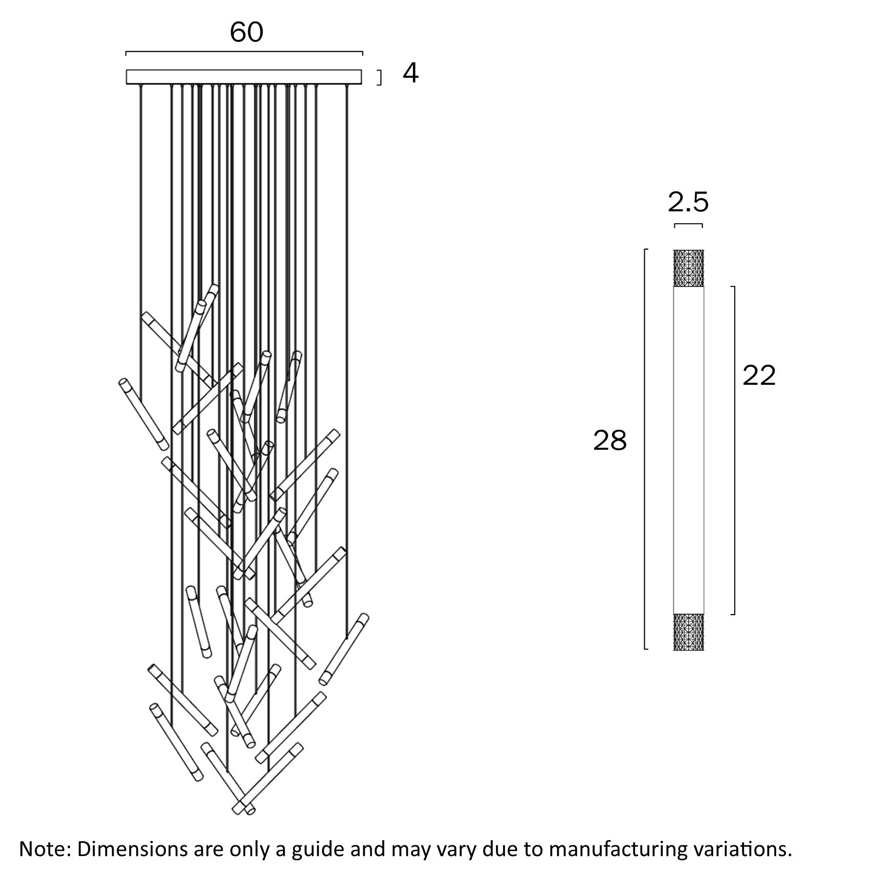 Milazo 60 Gold or Chrome 90W 3000K Pendant