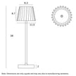 Mindy 3W CCT Rechargeable Table Lamp in a Range of 4 Colours