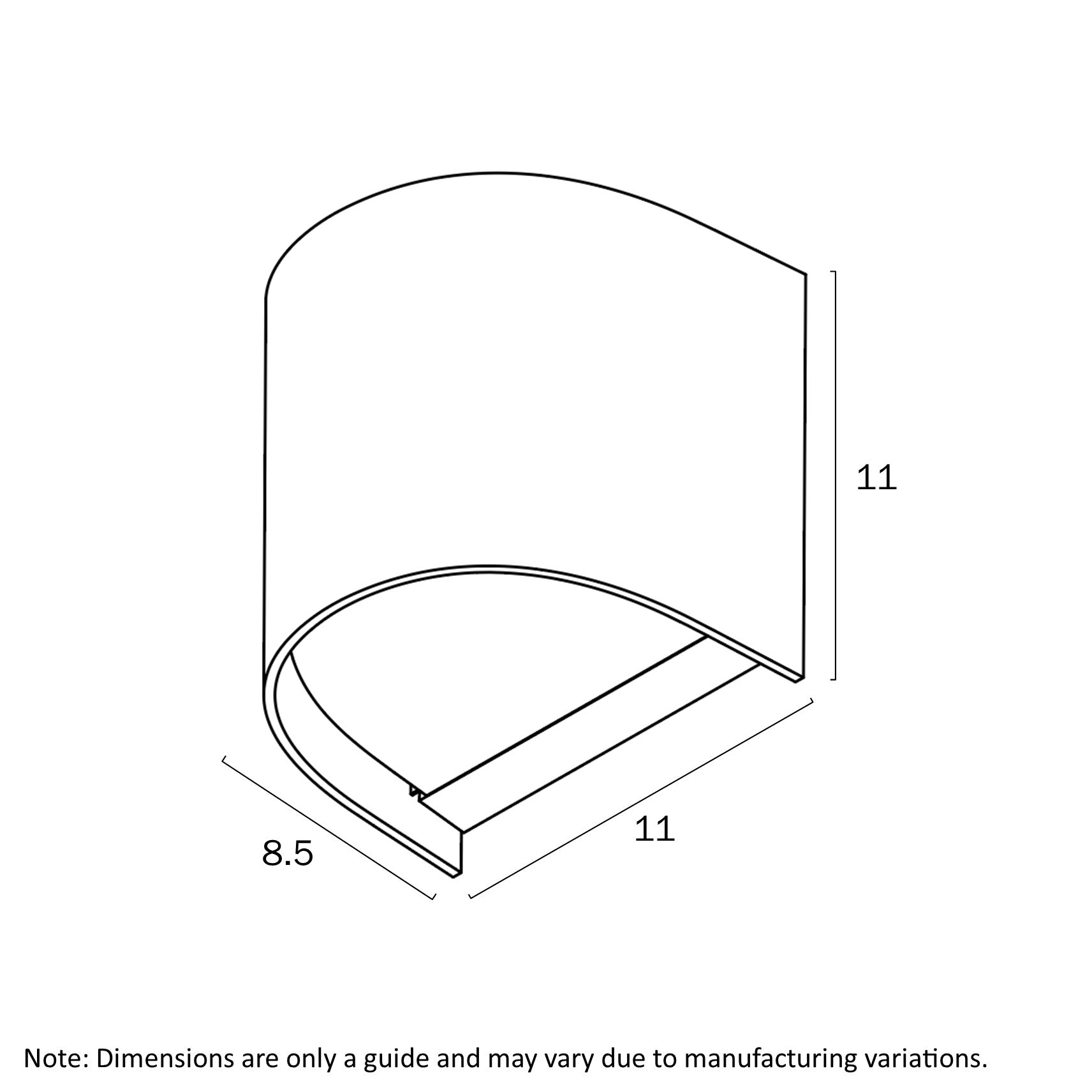 Miro 1 Black, Grey or White GU10 IP65 Fixed Down Exterior Wall Light