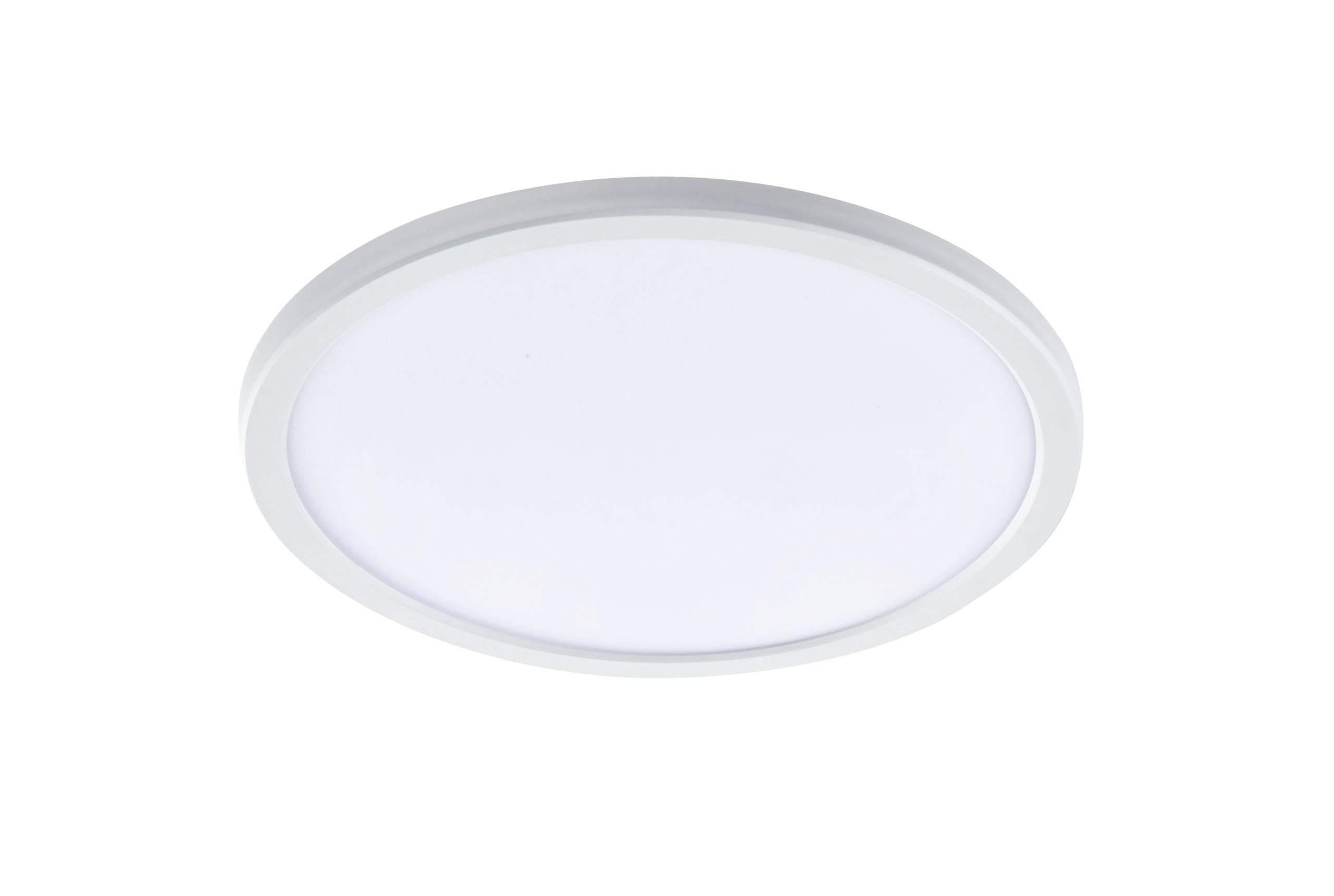 Fino 280mm LED Oyster Light 18w Tricolour White with Sensor