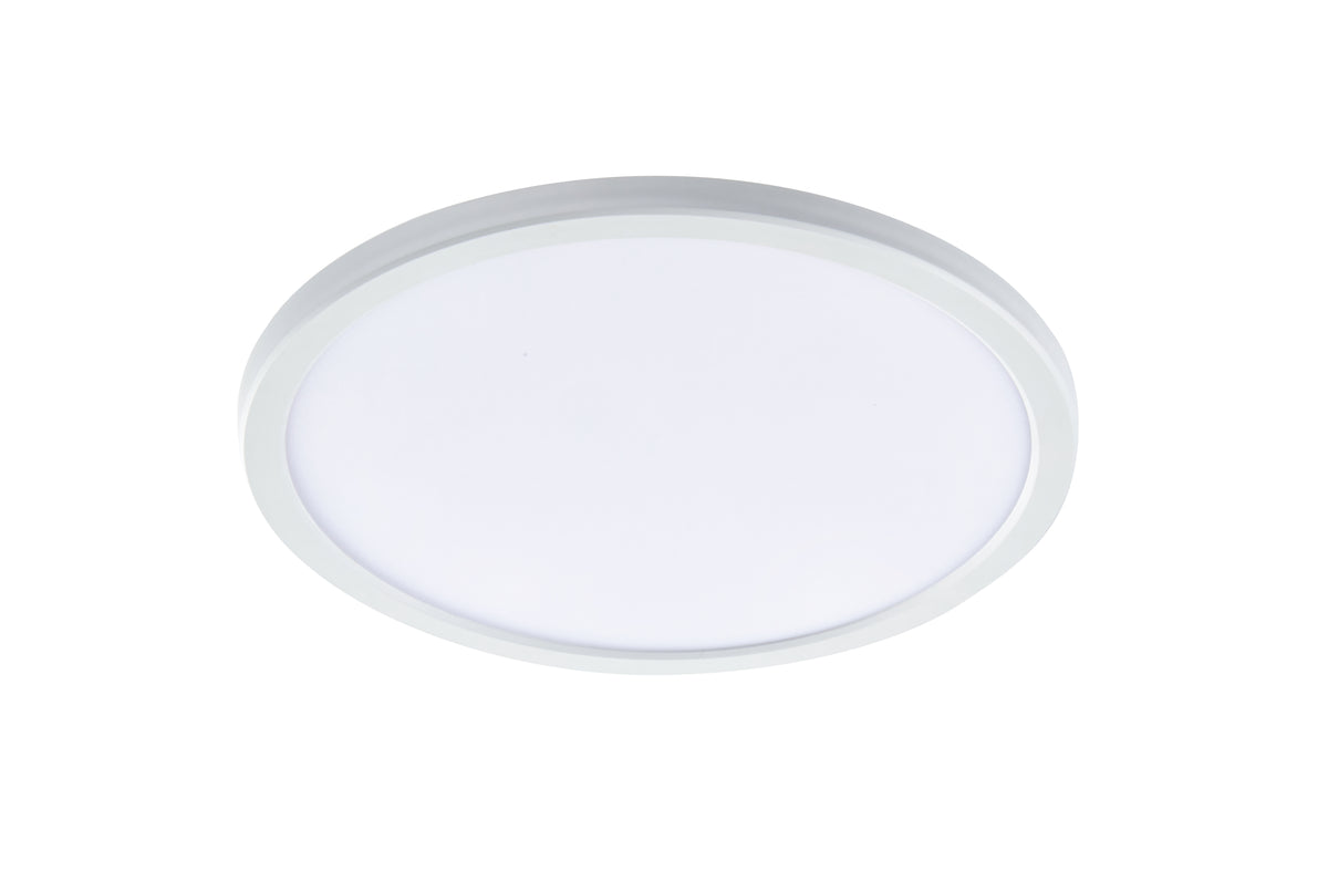 Fino 280mm LED Oyster Light 18w Tricolour White