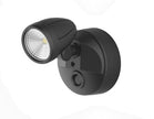 Bandit LED Flood Light Outdoor IP54 Single Spot 12W Tricolour Matt Black