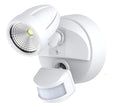 Bandit LED Flood Light Outdoor IP54 Single Spot Sensor 12W Tricolour Matt White