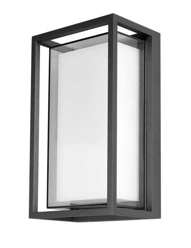 Crew 12W LED Tricolour Wall Exterior Matt Black