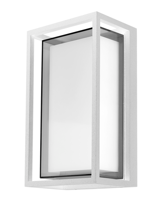 Crew 12W LED Tricolour Wall Exterior White
