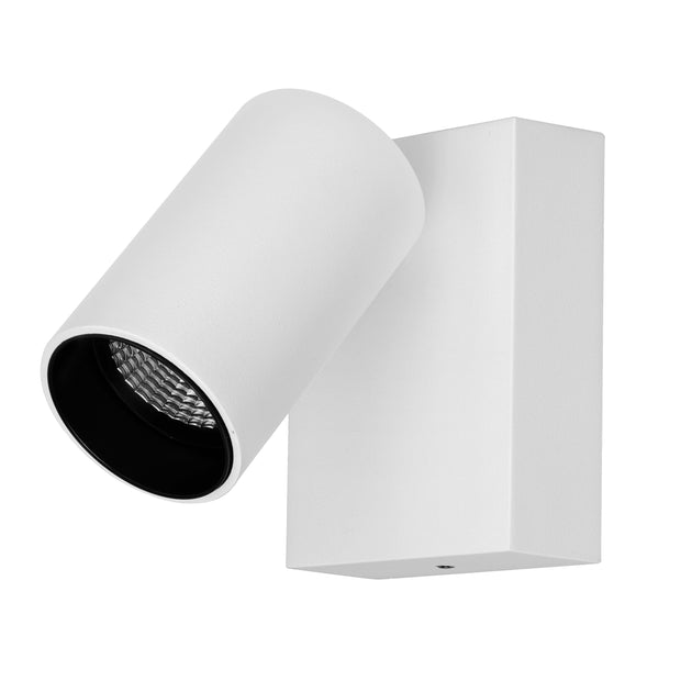 Capri LED Single Spot 9W Tricolour IP65 Exterior White