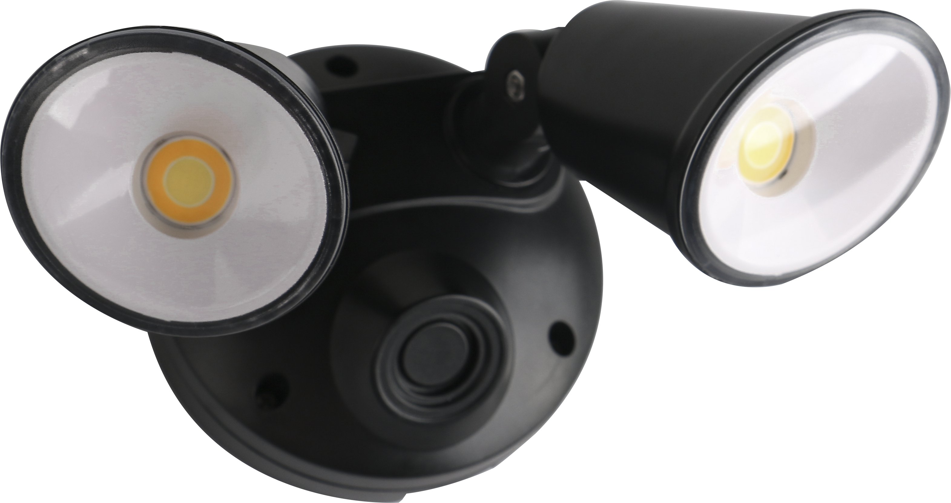 Defender Double Spot LED Outdoor Flood Light 2 x 10w Tricolour Matt Black