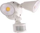 Defender Double Spot LED Outdoor Flood Light 2 x 10w Tricolour Sensor White
