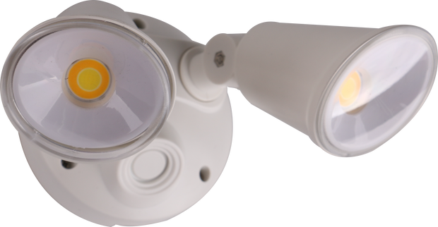 Defender Double Spot LED Outdoor Flood Light 2 x 10w Tricolour White