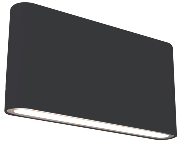 Integra 10W LED Tricolour Wall Exterior Medium Matt Black