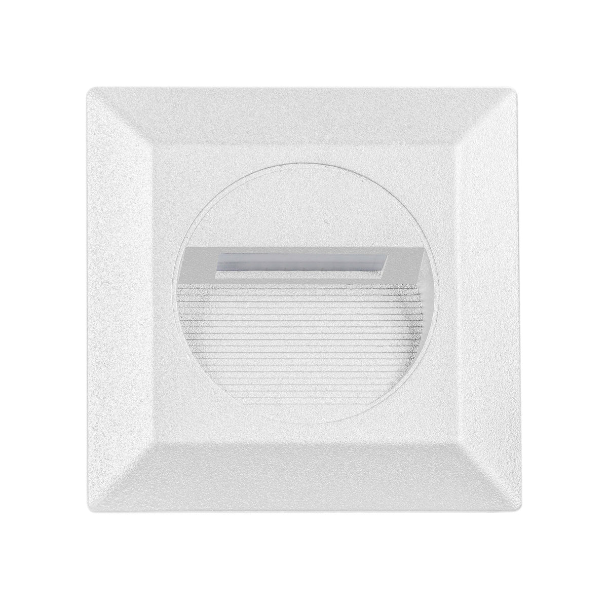 Quattro 3W LED Tricolour IP54 Reccessed Step Light White