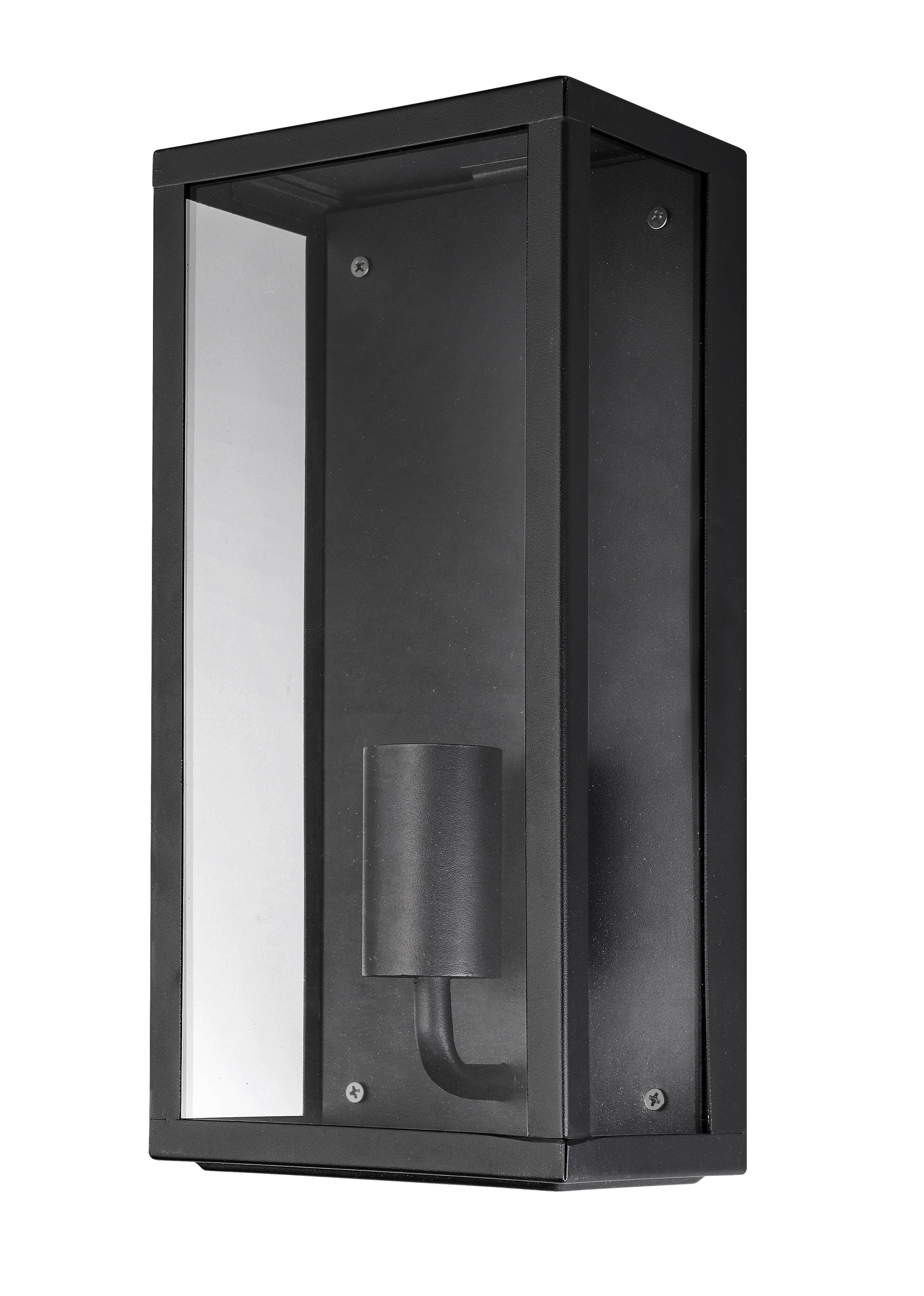 Vancouver E27 Flush Wall Exterior Large Matt Black