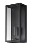 Vancouver E27 Flush Wall Exterior Large Matt Black