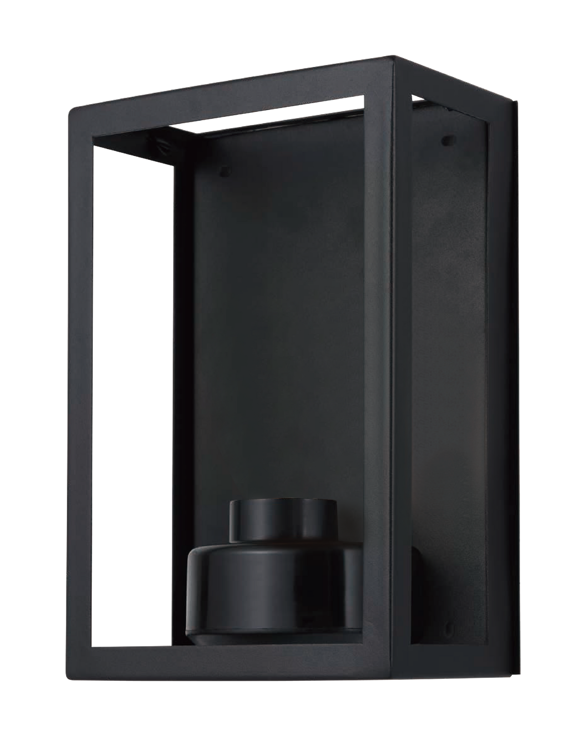 Vancouver E27 Flush Wall Exterior Small Matt Black