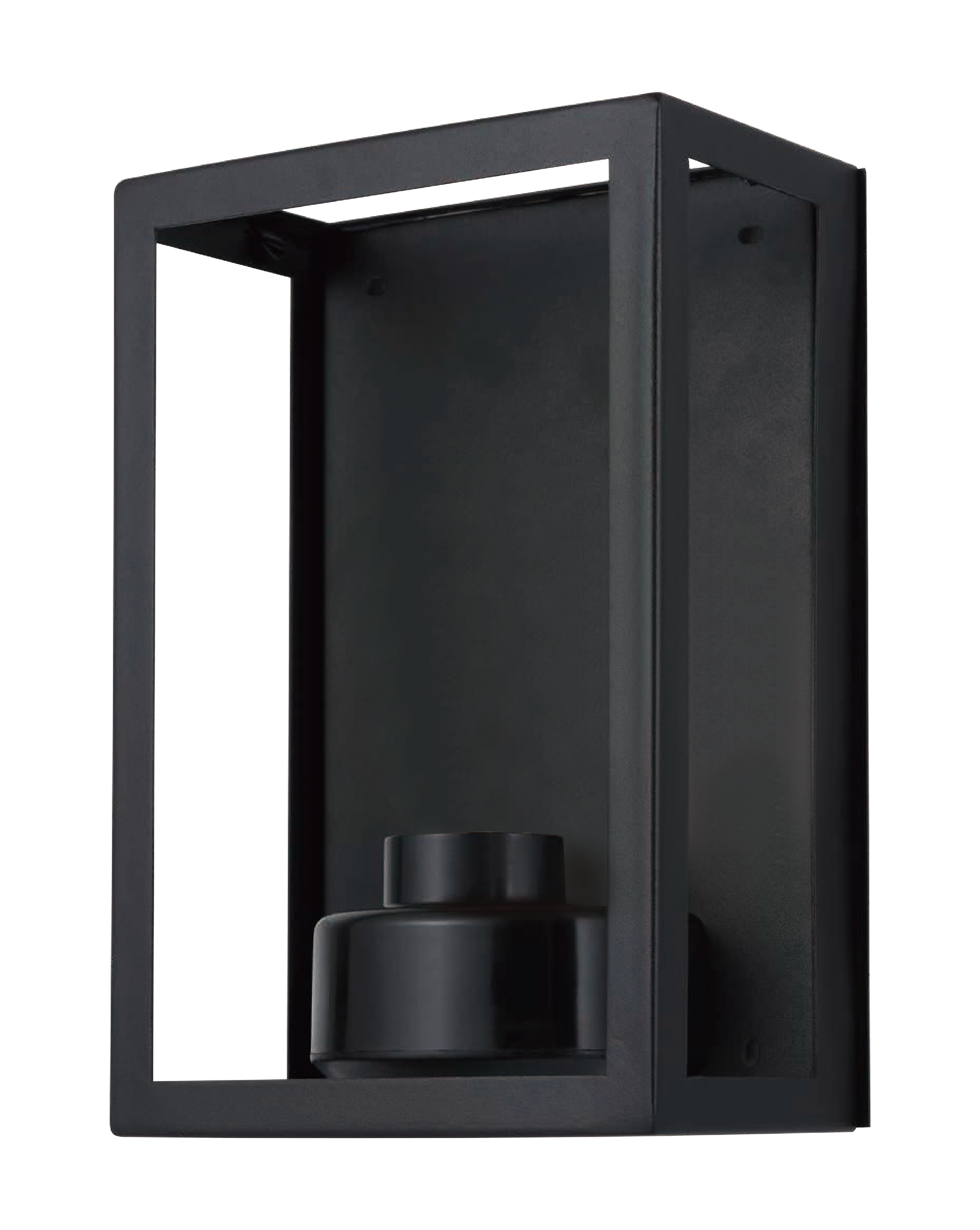 Vancouver E27 Flush Wall Exterior Small Matt Black