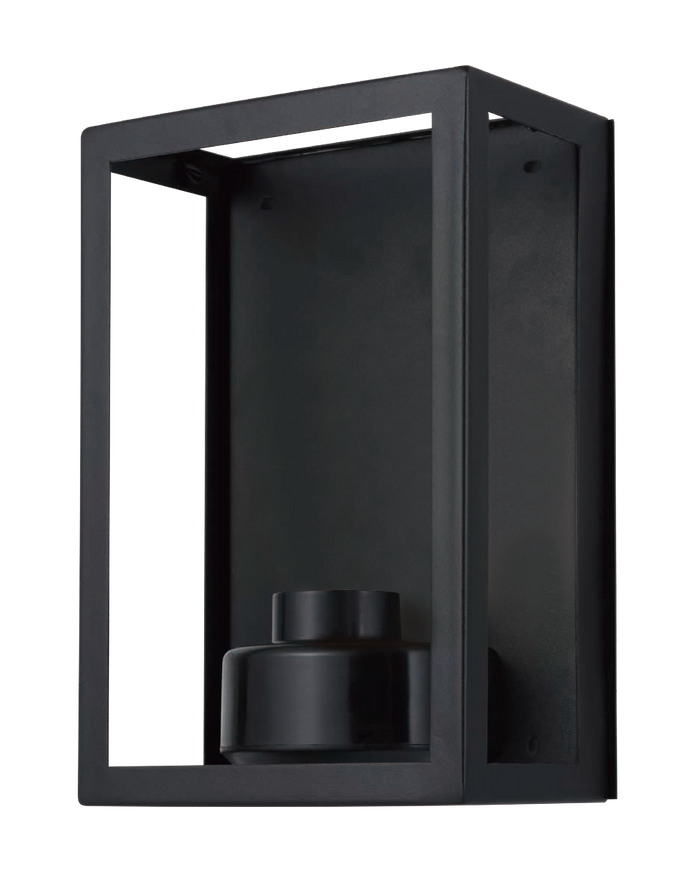 Vancouver E27 Flush Wall Exterior Small Matt Black