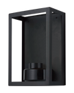 Vancouver E27 Flush Wall Exterior Small Matt Black