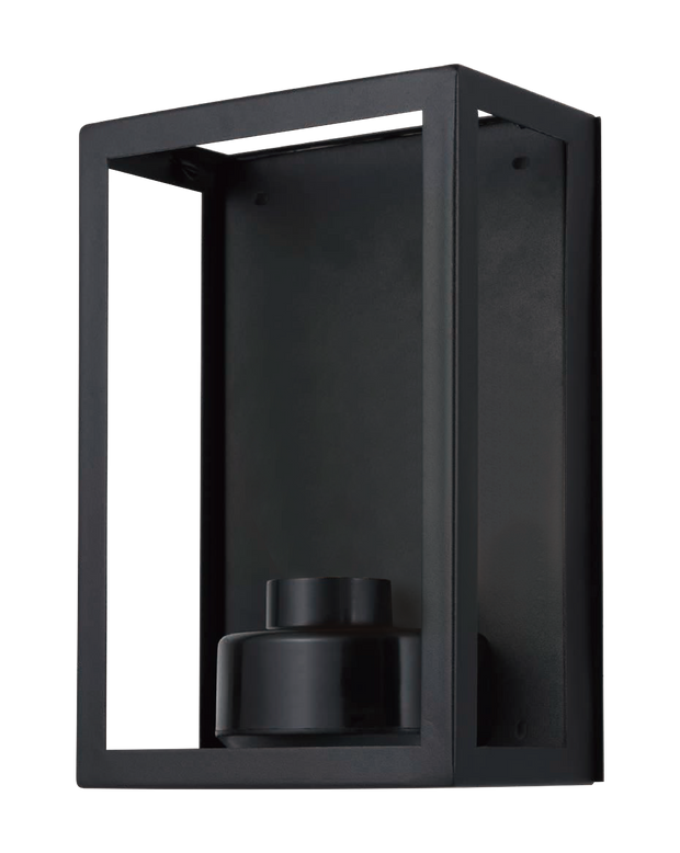 Vancouver E27 Flush Wall Exterior Small Matt Black
