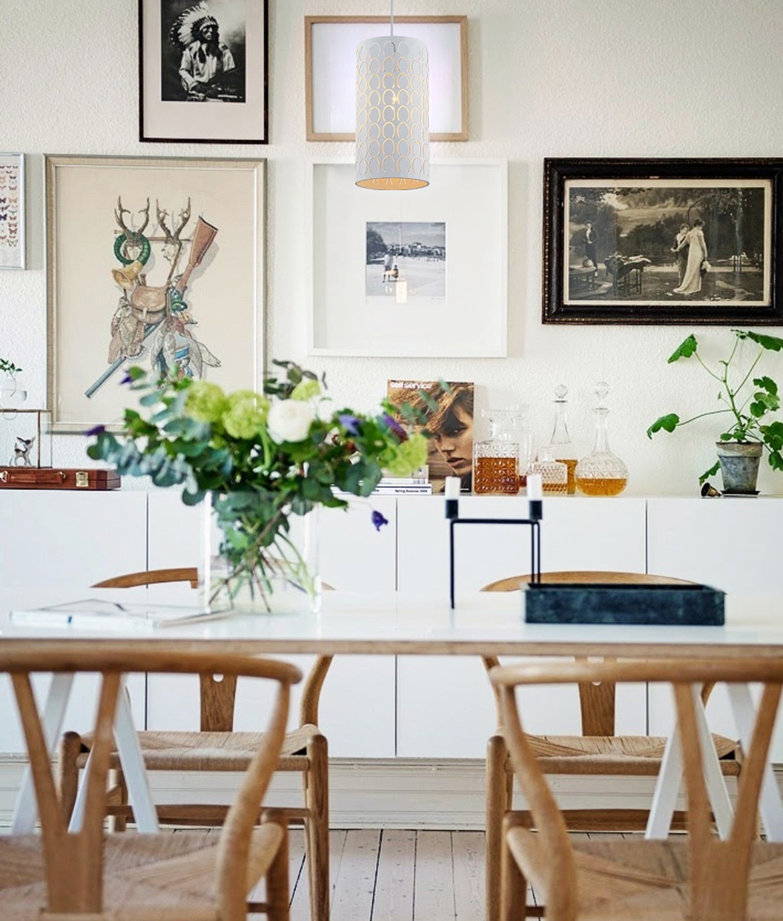 MODELLO: Modern Embossed Oblong Shape Pendant Lights