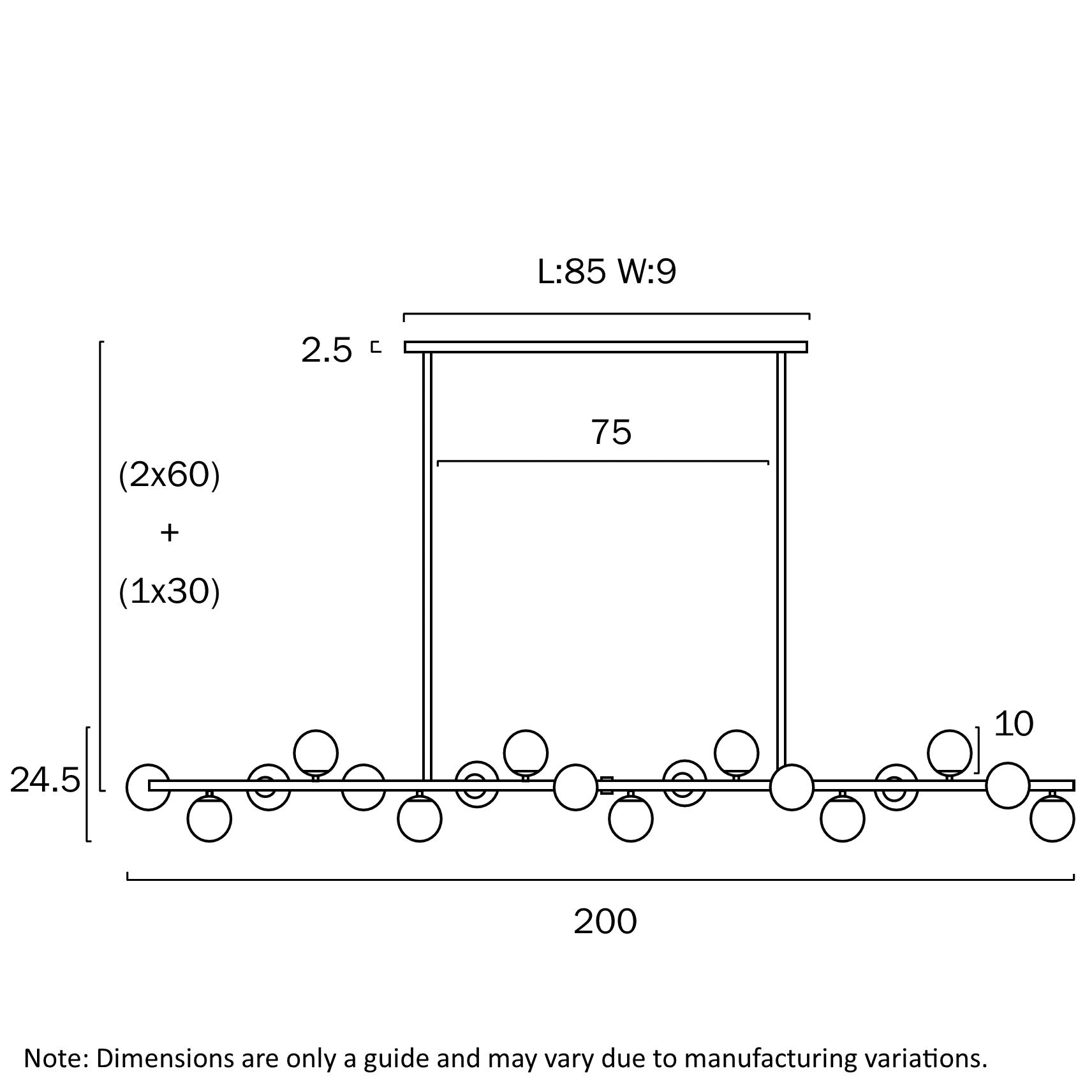 Moran Black/Smoke, Black/Opal or Antique Gold/Opal 18 Light Pendant