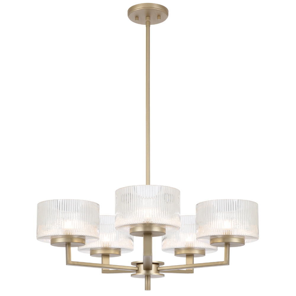 Moreno Black, Antique Gold or Antique Silver 5 Light Pendant