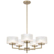 Moreno Black, Antique Gold or Antique Silver 5 Light Pendant
