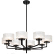 Moreno Black, Antique Gold or Antique Silver 8 Light Pendant