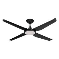 Thumbnail for motion 4 blade 52 dc ceiling fan with led light motion 52 light