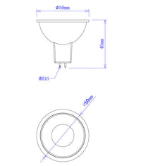 Thumbnail for MR16 LED Coloured Globes (5W)