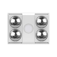 Thumbnail for MANROSE SIERRA 4- 4 Heat High Air Extraction - 3 in 1 Bathroom Heat Exhaust with centre LED downlight