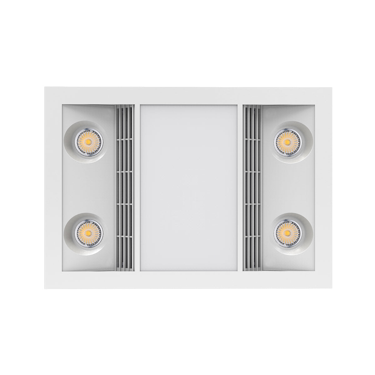 MANROSE CAPRI Premium High Extraction -  3in 1 Heat, Light & Exhaust -1000w Halogen Heat Lamp, 4 x 4W LED GU-10 -  White