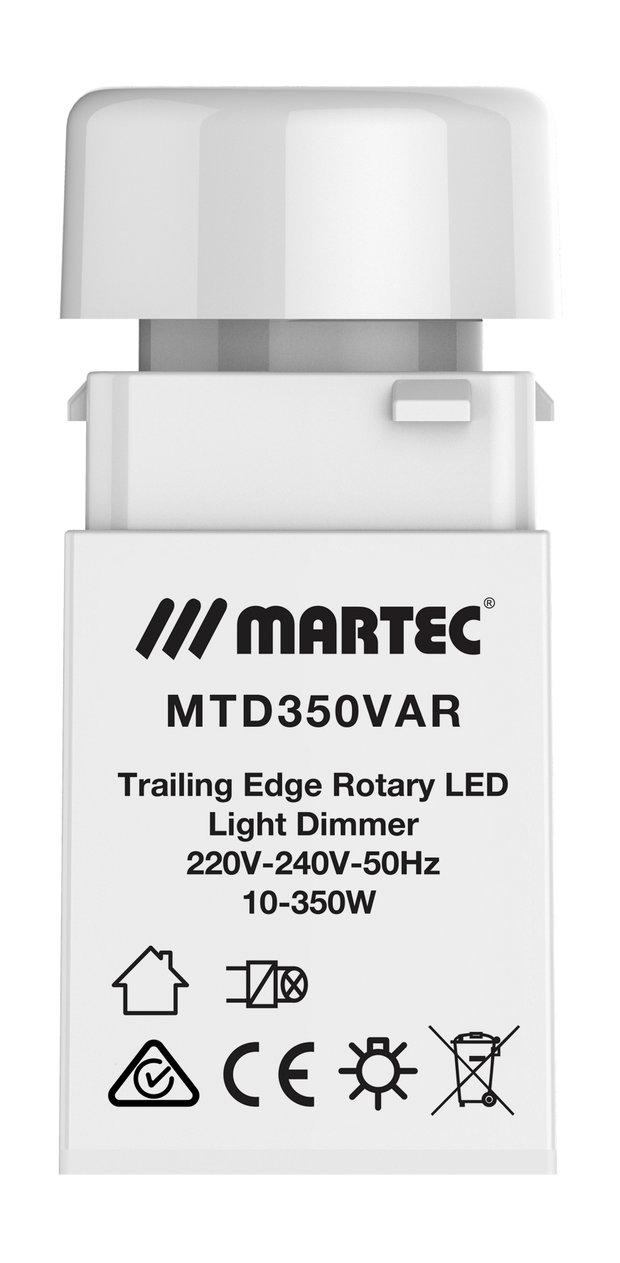 Dimmer Rotary Mechanism LED 350VA Trailing Edge LED