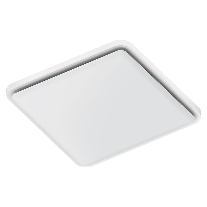 Saturn Square 250mm Exhaust Fan White