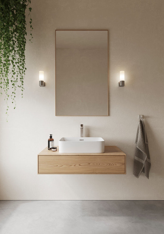 Tangens Wall Light Brushed Steel