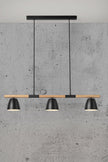 Theo 3-Pendant Pendant Light Black