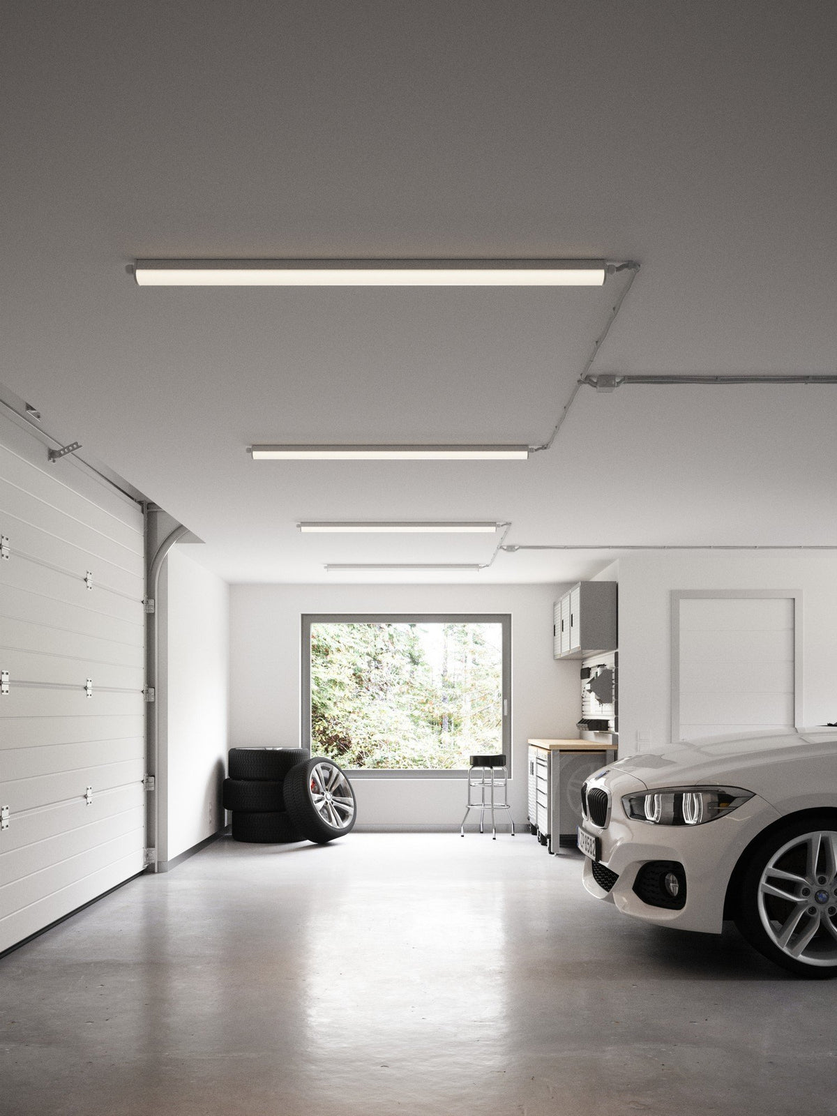 Westport 120 Single LED Batten Grey