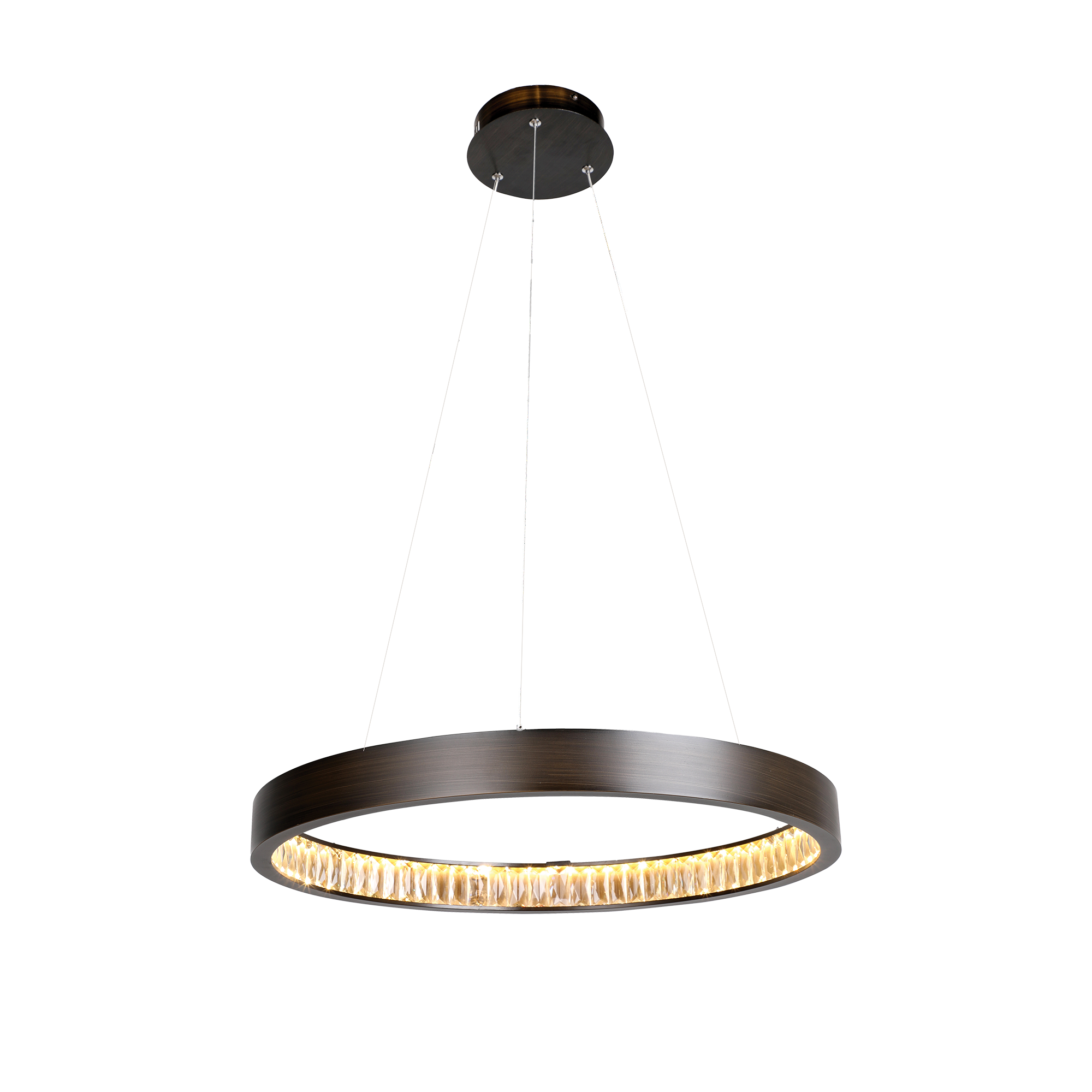 Margo single tier crystal LED pendant