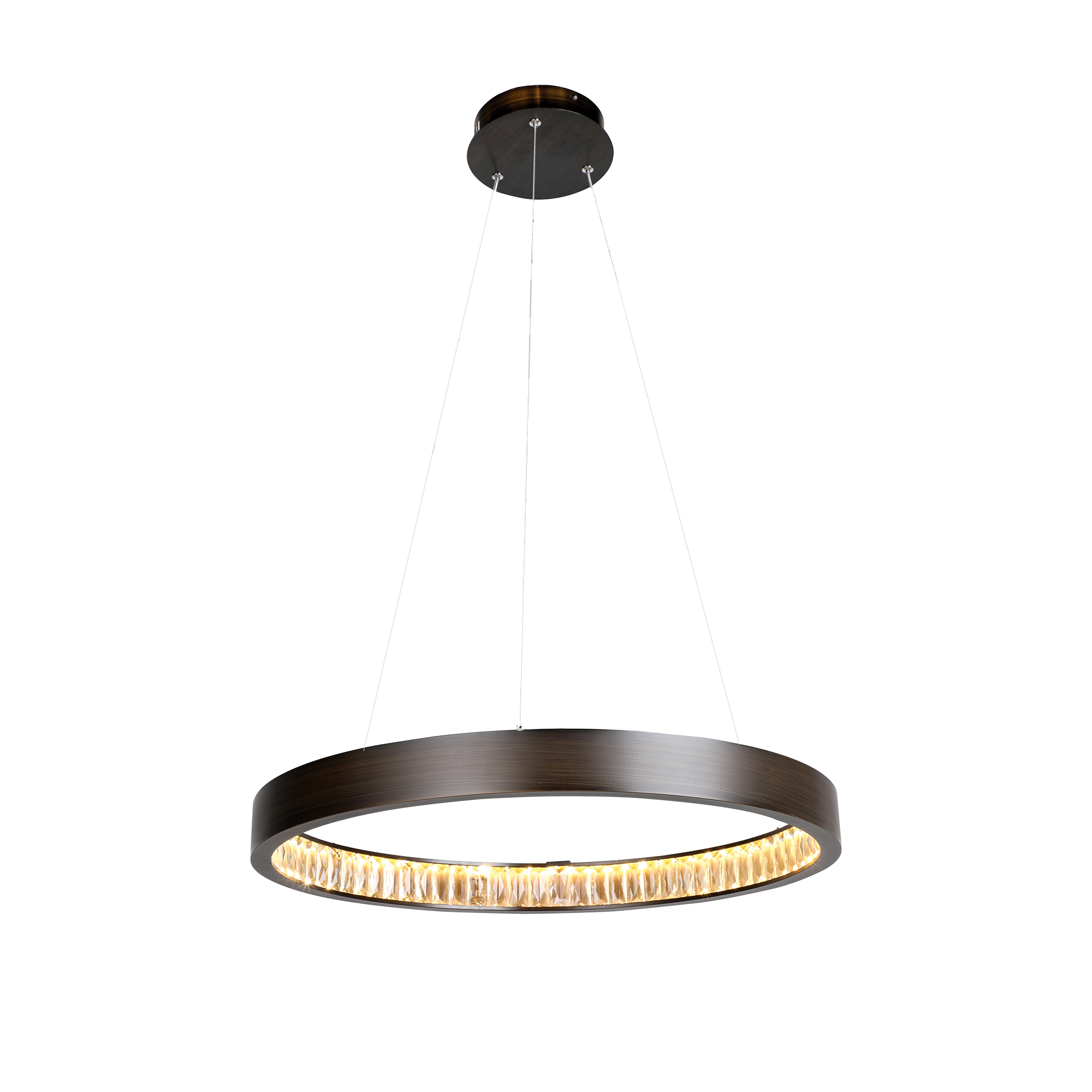 Margo single tier crystal LED pendant